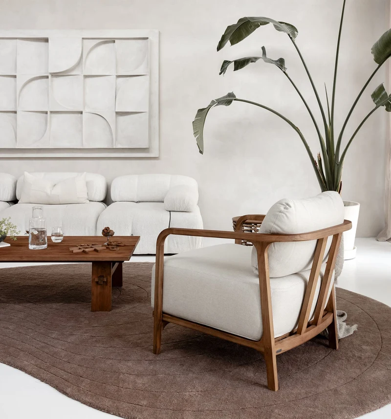 Loungechair Classy, creme