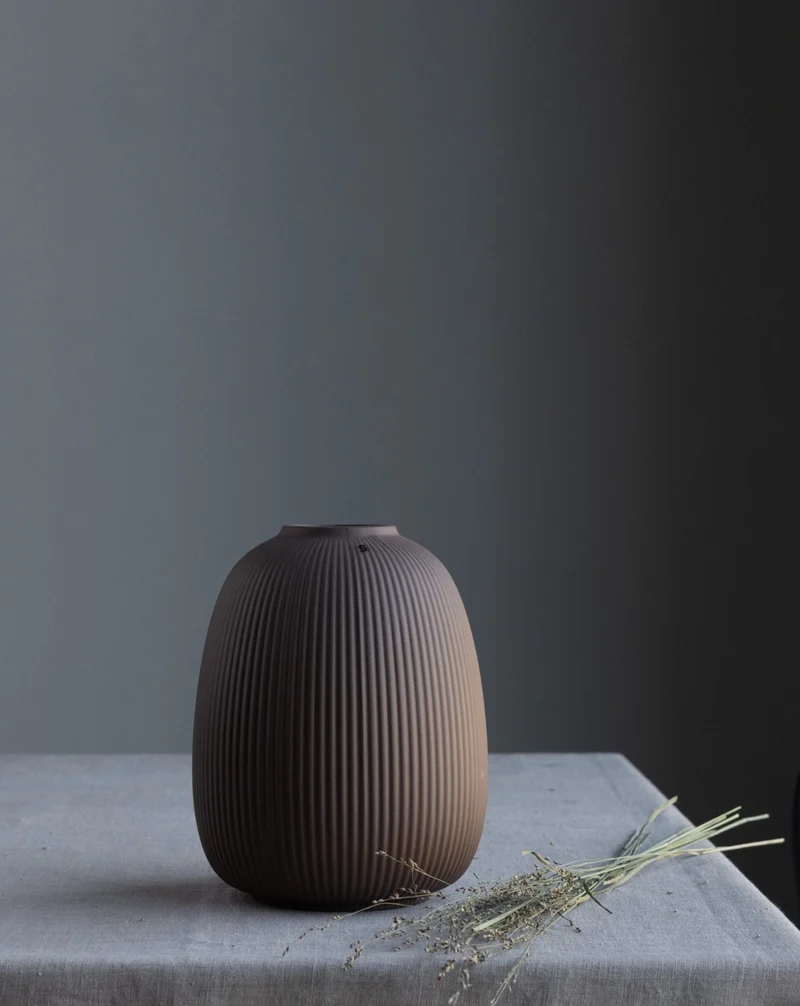 Keramikvase Aby, taupe