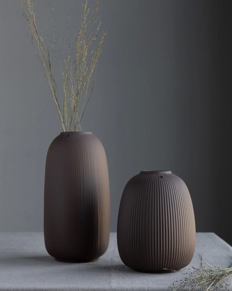 Keramikvase Aby, taupe