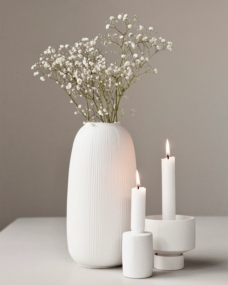 Keramikvase Aby, weiß