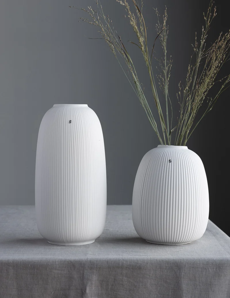 Keramikvase Aby, weiß