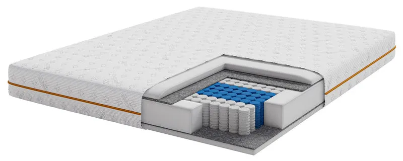 Taschenfederkernmatratze 200x200 cm Somfoam mit Komfortschaum