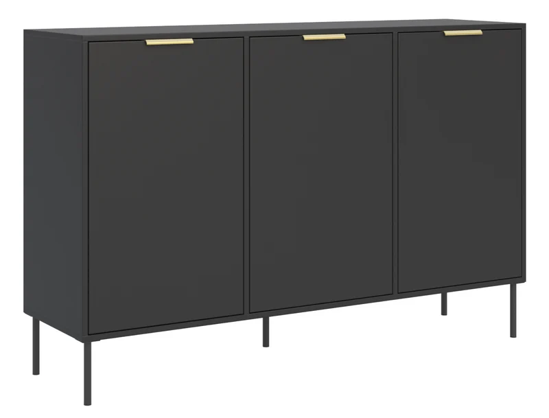 Drehtürenschrank Vena 150 cm Schwarz