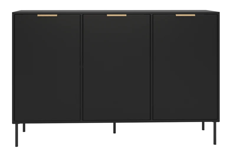 Drehtürenschrank Vena 150 cm Schwarz