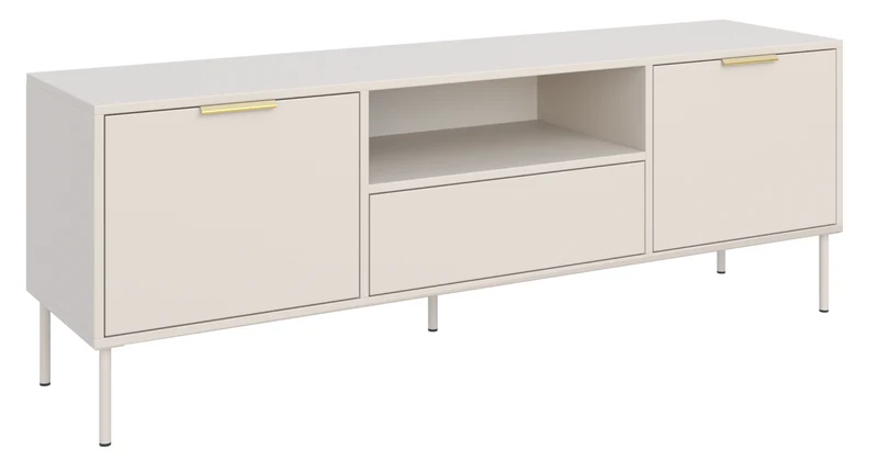 TV-Schrank Vena, zweitürig mit Schublade und Nische, 160 cm, Kaschmirfarben