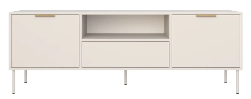 TV-Schrank Vena, zweitürig mit Schublade und Nische, 160 cm, Kaschmirfarben