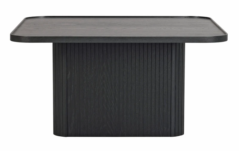 Coffeetable 80x80cm, Eiche schwarz