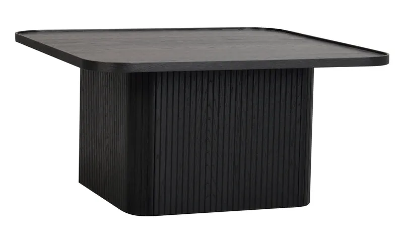 Coffeetable 80x80cm, Eiche schwarz