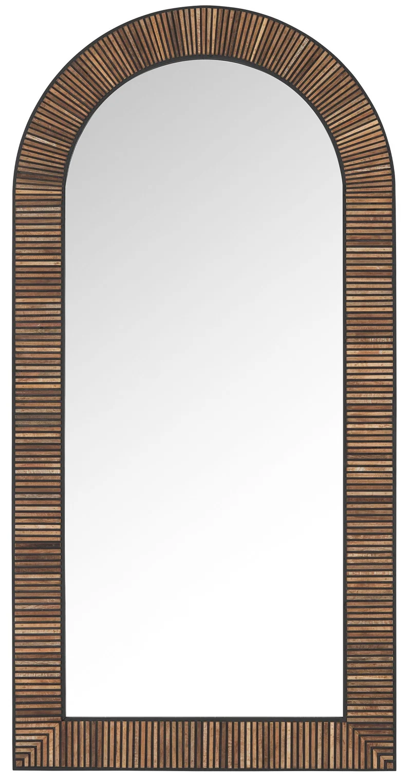 Wandspiegel H200cm Teak