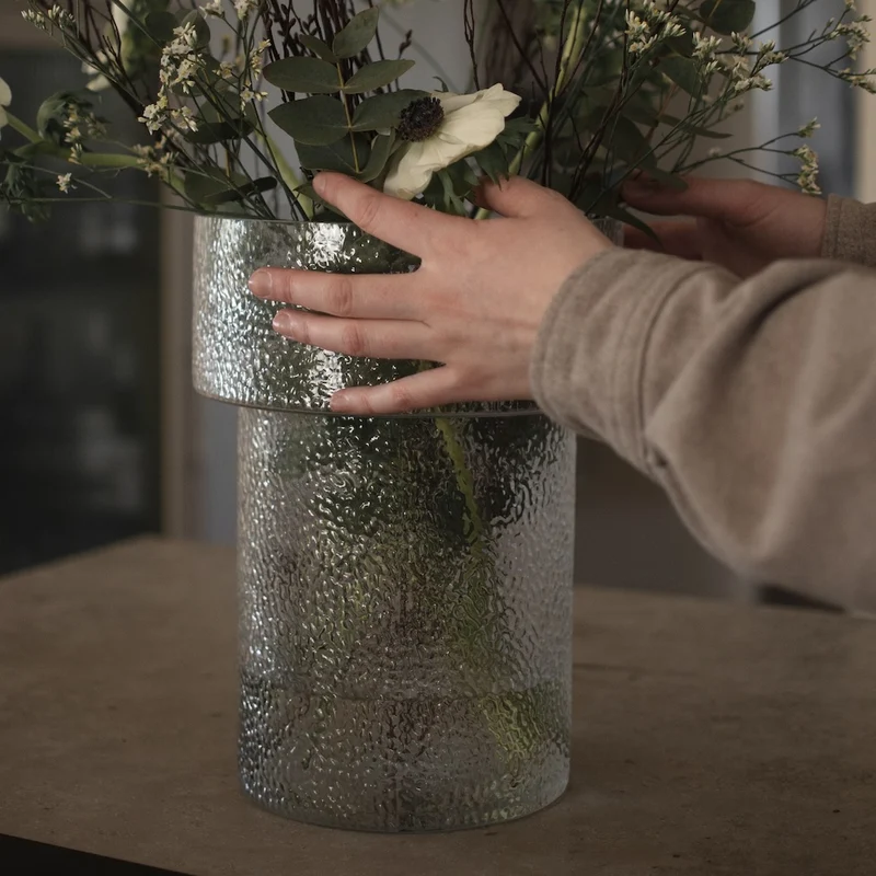Glasvase ø22cm
