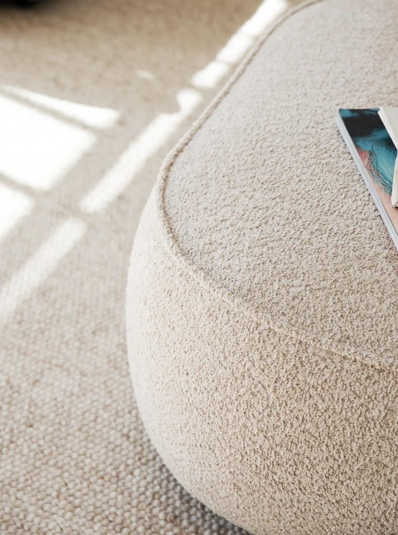 Lounge 4-Sitzer rechts Boucle, beige
