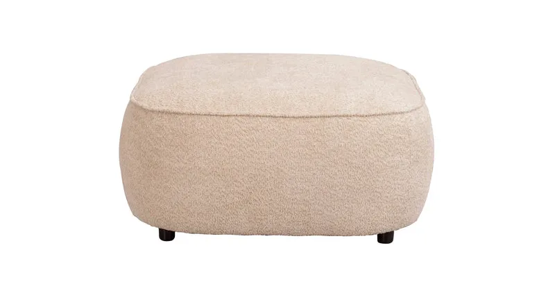 Loungehocker Boucle, beige