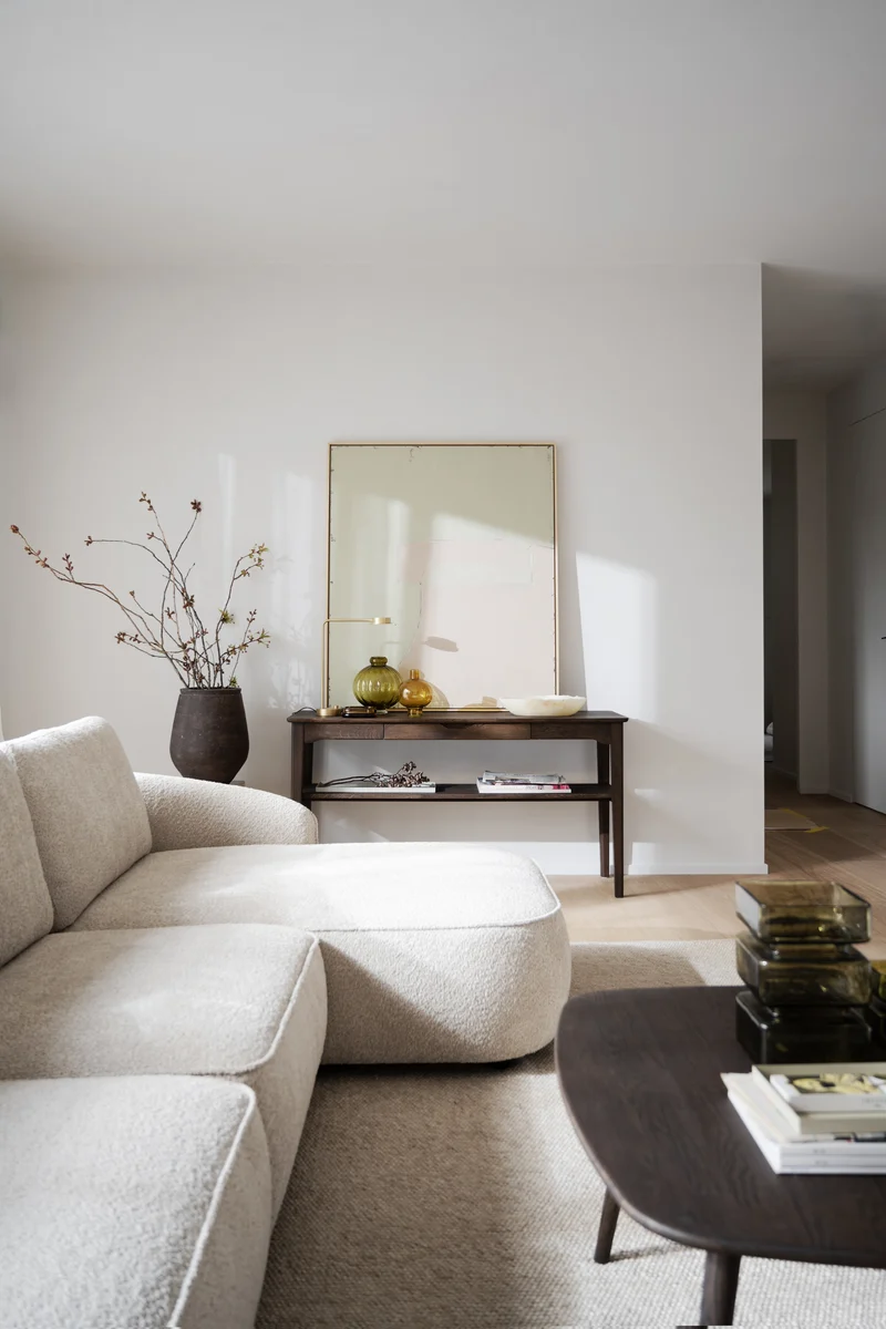 Lounge 4-Sitzer rechts Boucle, beige