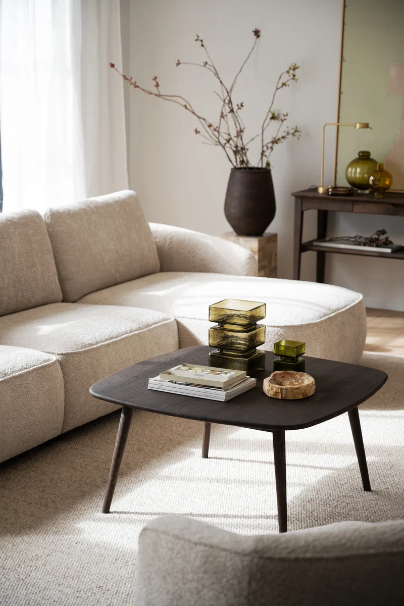 Lounge 4-Sitzer rechts Boucle, beige