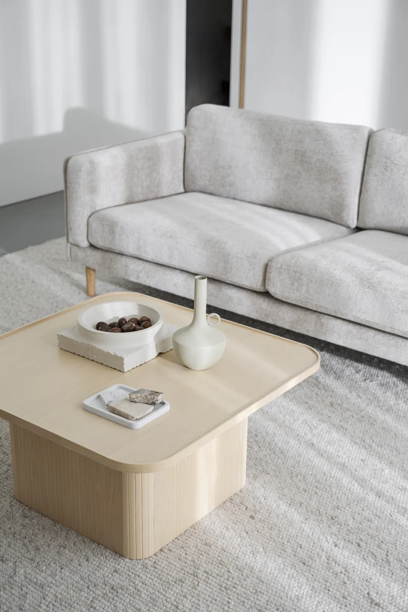 Lounge Sofa 3-Sitzer, hellbeige