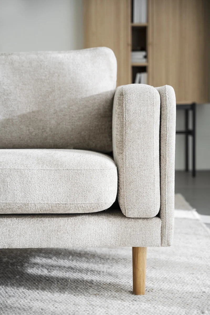 Lounge Sofa 3-Sitzer, hellbeige