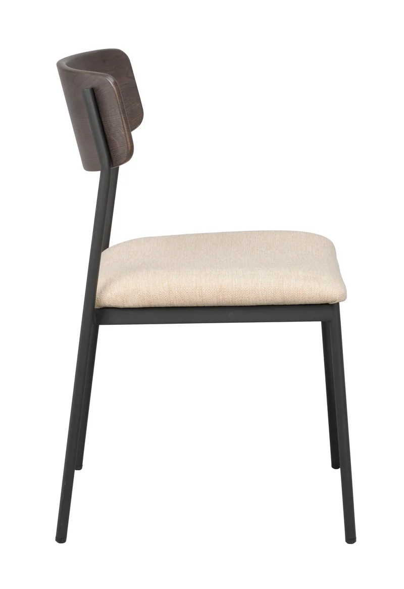 Polsterstuhl Kato, braun-beige