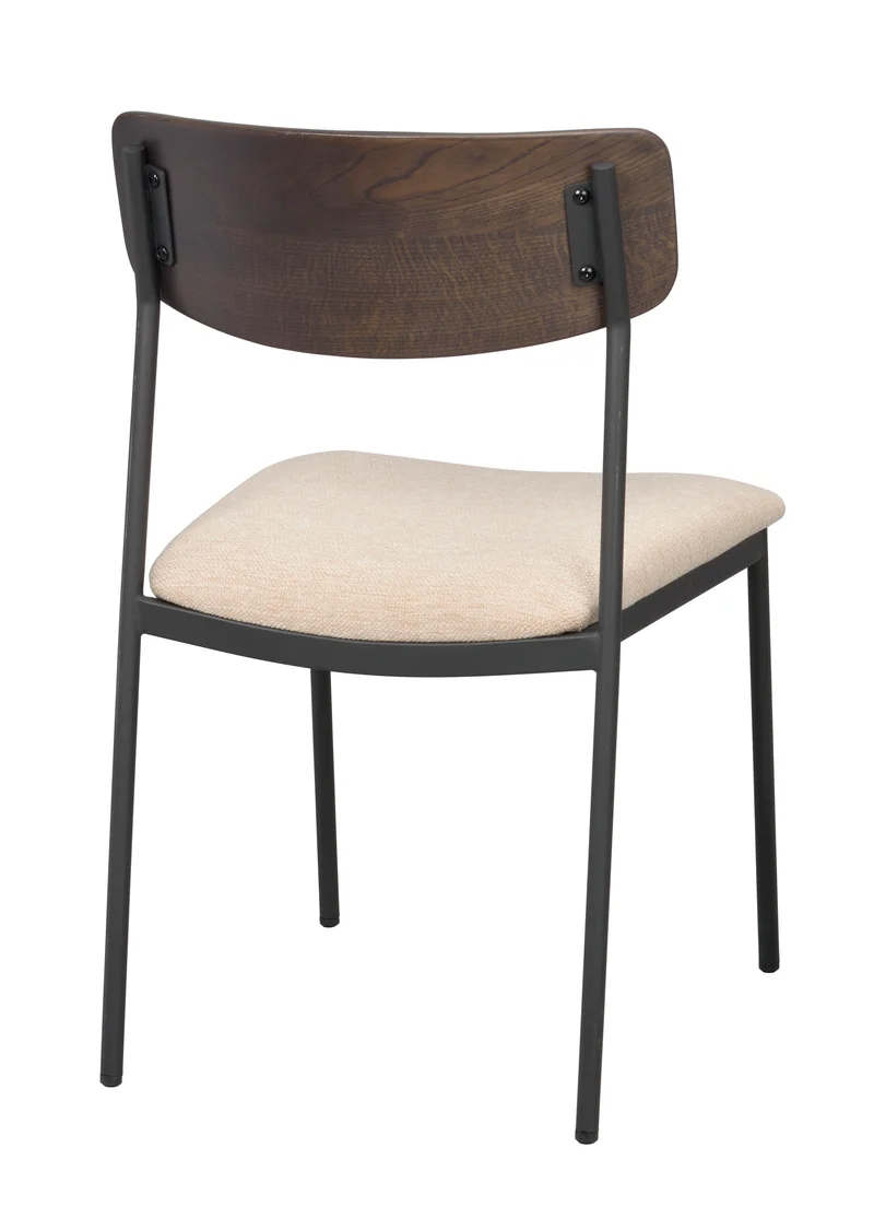 Polsterstuhl Kato, braun-beige