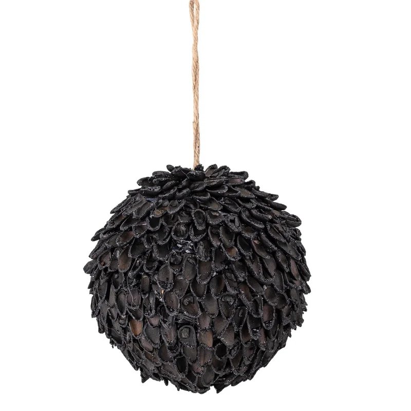 Weihnachtsbaumkugel, schwarz