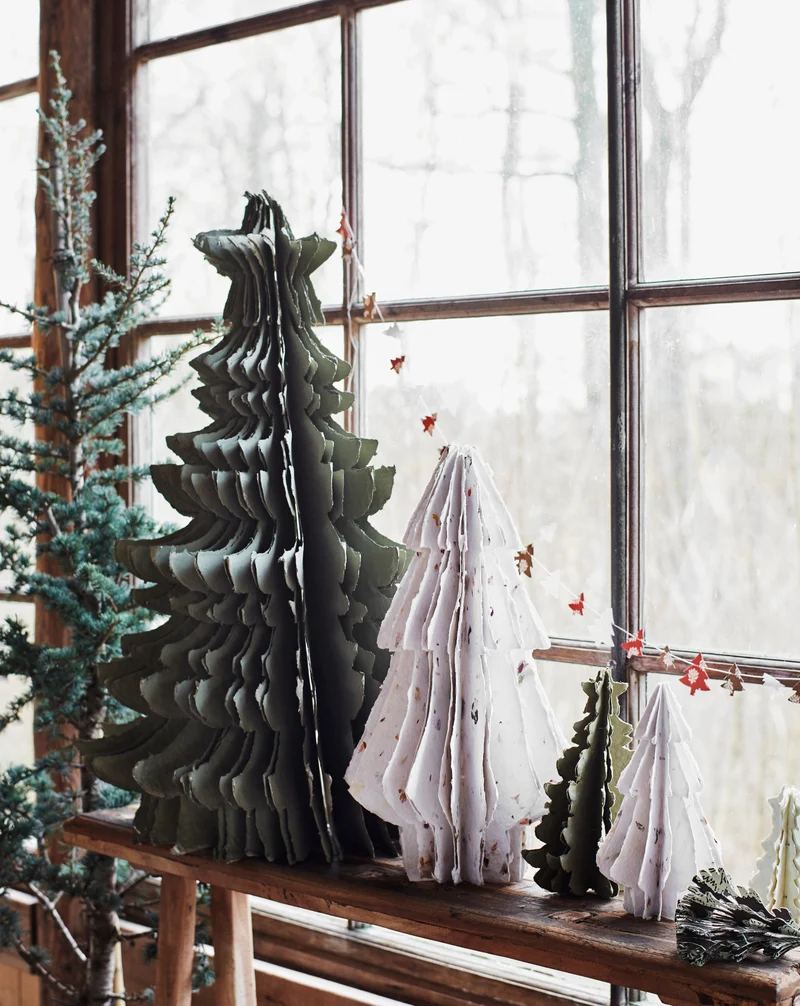 Papier Weihnachtsbaum H50cm