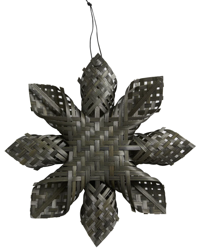 Baumschmuck Stern ø26cm, grau