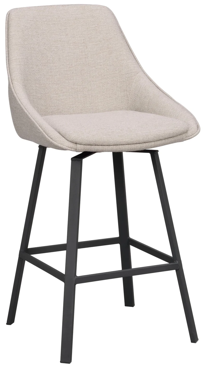 Barstuhl Lida, beige-grau