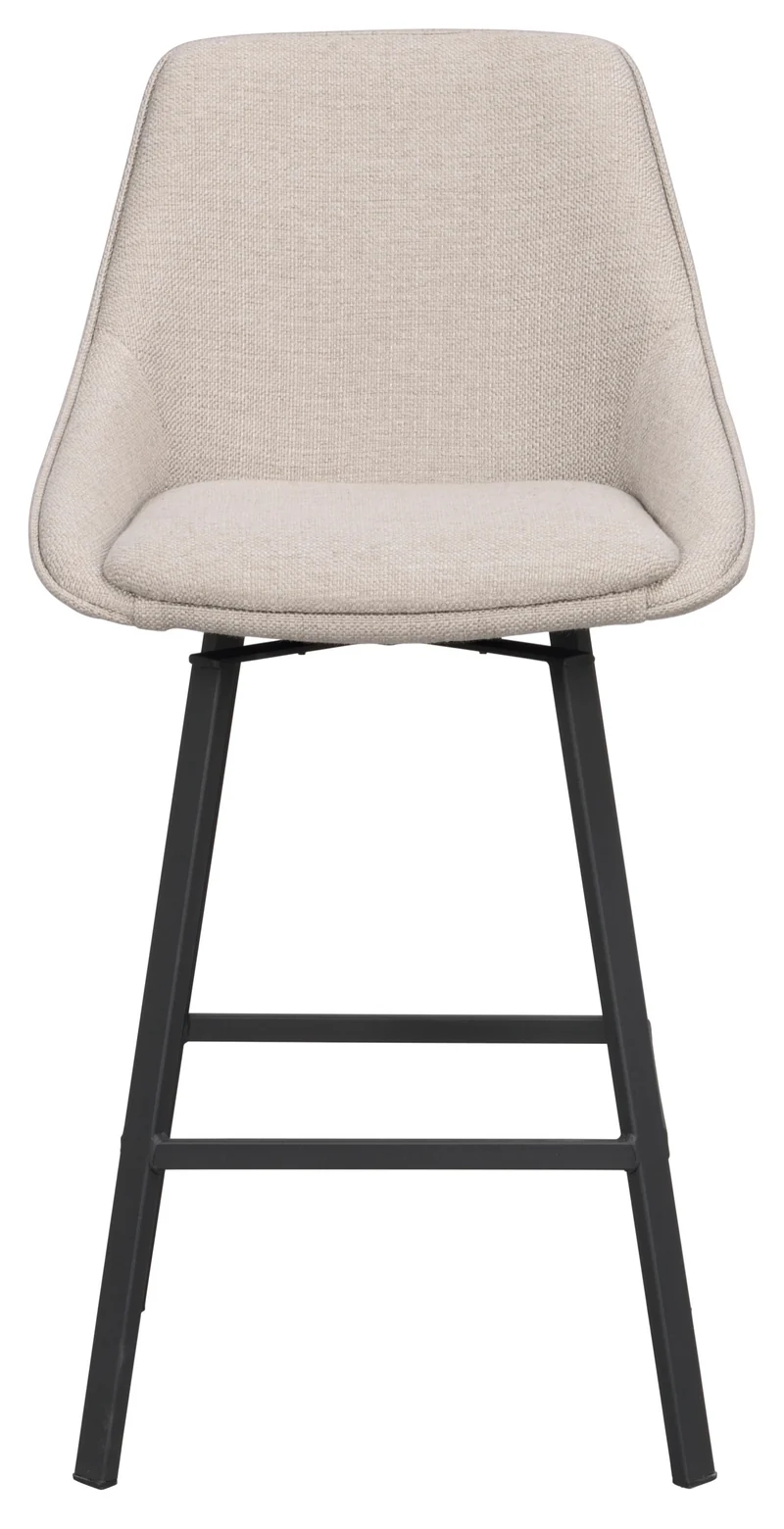Barstuhl Lida, beige-grau