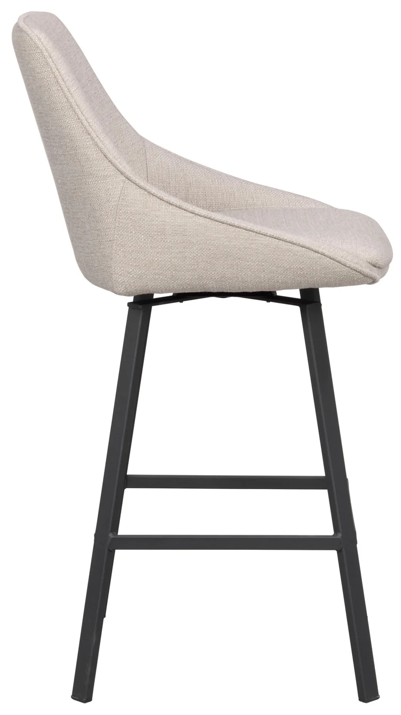 Barstuhl Lida, beige-grau