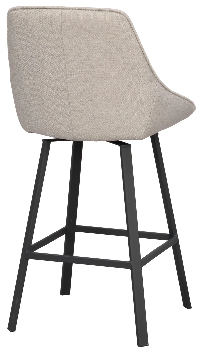 Barstuhl Lida, beige-grau
