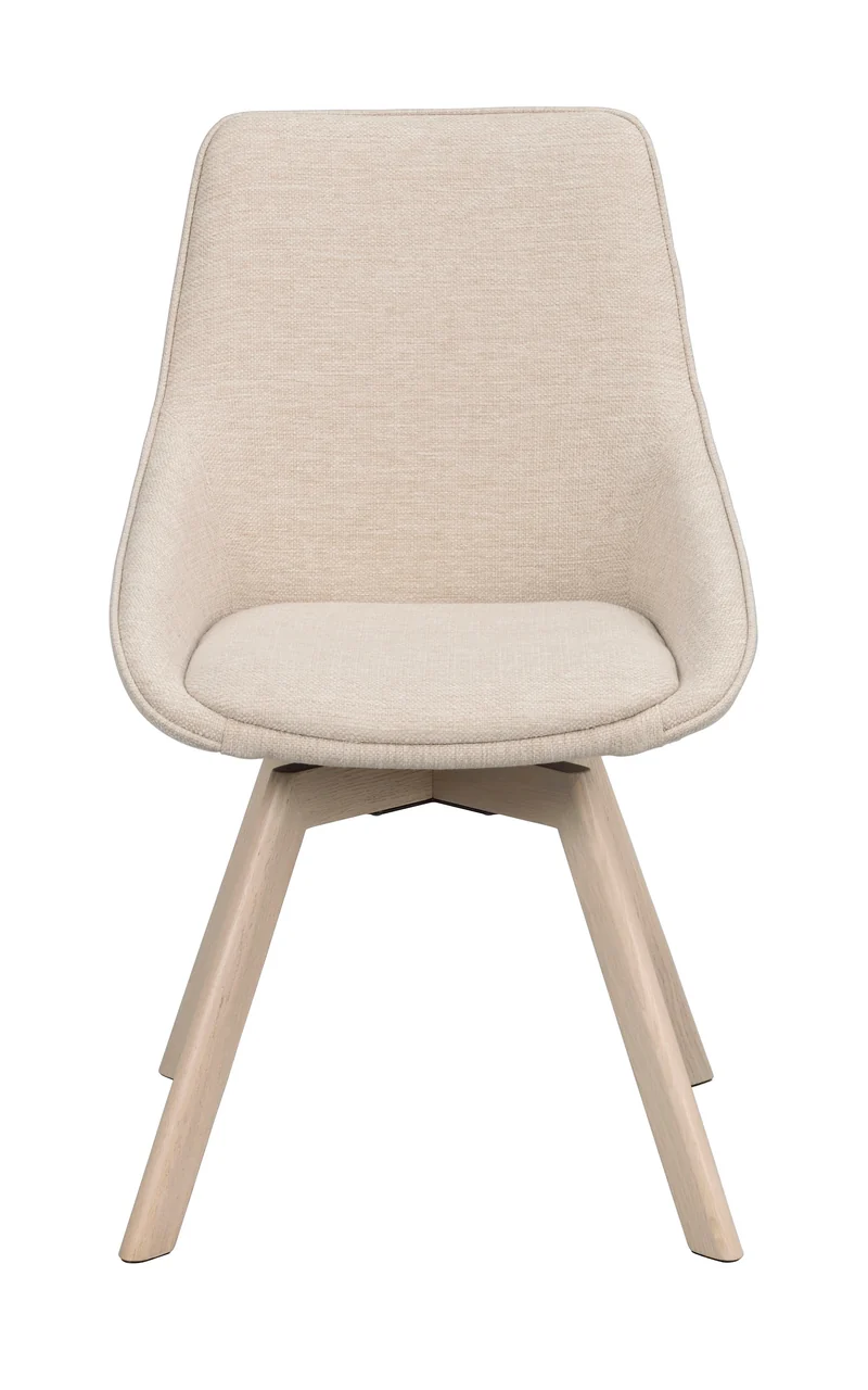 Polsterstuhl Lida hellbeige | Eiche hell