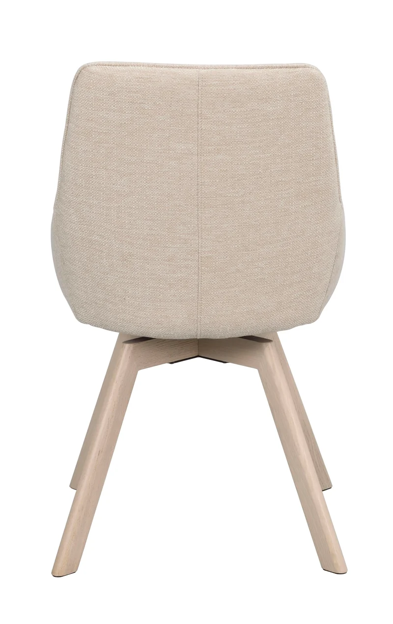Polsterstuhl Lida hellbeige | Eiche hell