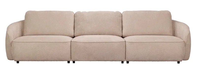 Lounge Sofa 4-Sitzer Boucle, beige