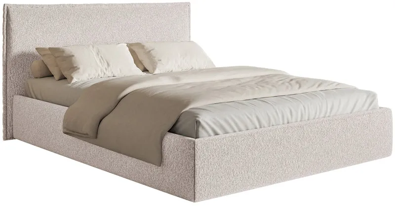 Polsterbett 160x200 cm Softie Slim beige Chenille