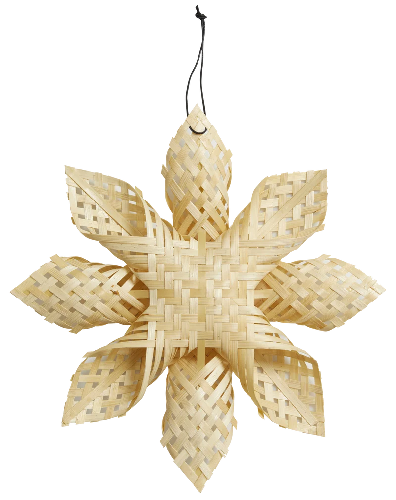 Baumschmuck Stern ø26cm, natur