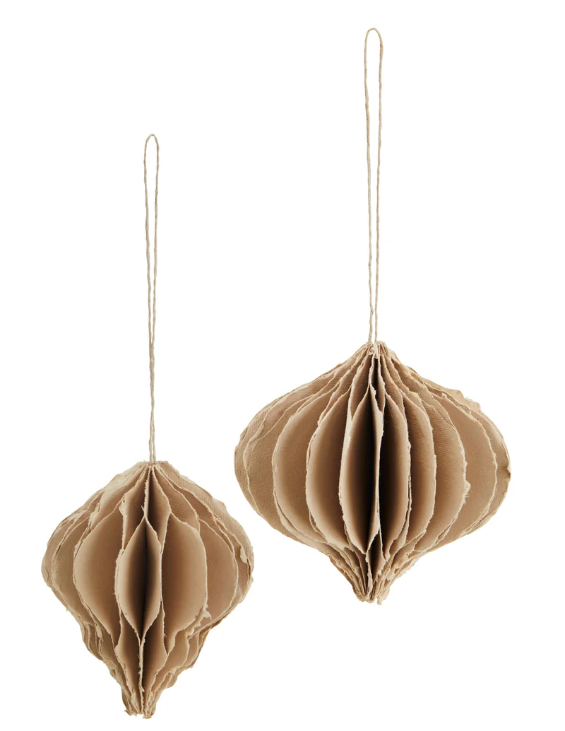 Baumschmuck Papier 2er Set