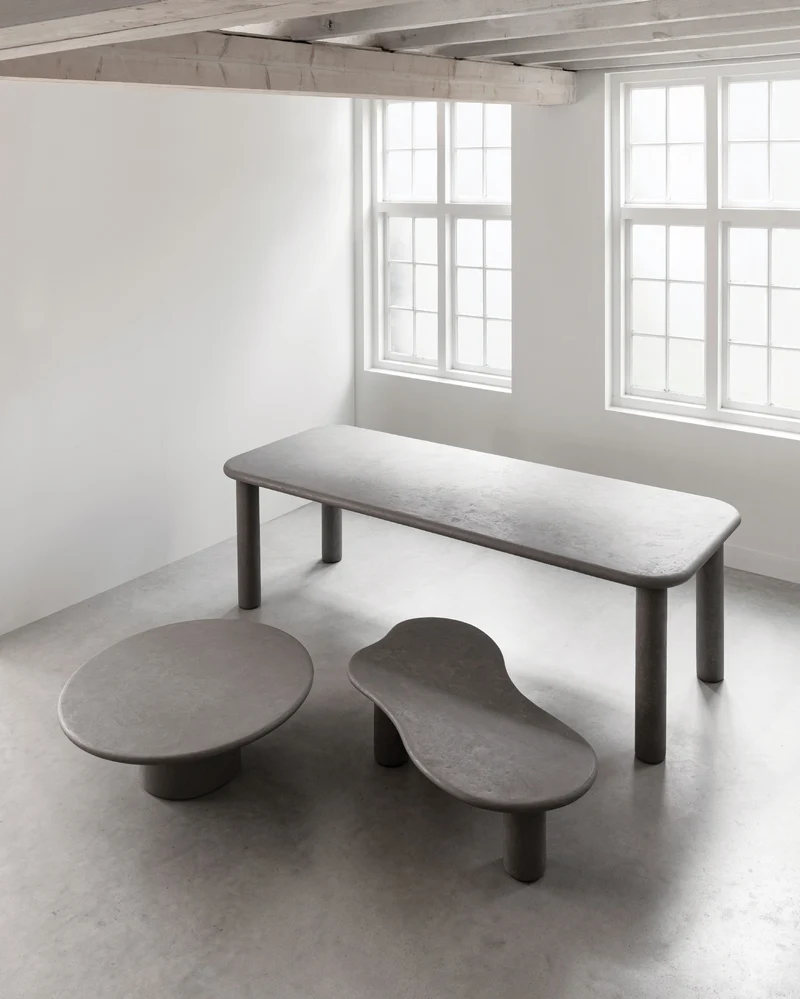 Esstisch Scala Mikrozement, grau