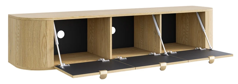 Hängender TV-Schrank Coru mit drei Klappen, 175 cm