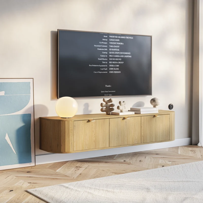 Hängender TV-Schrank Coru mit drei Klappen, 175 cm