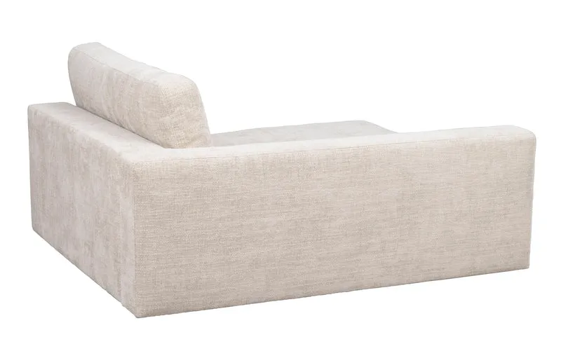 Chaiselongue Ecke links, hellgrau