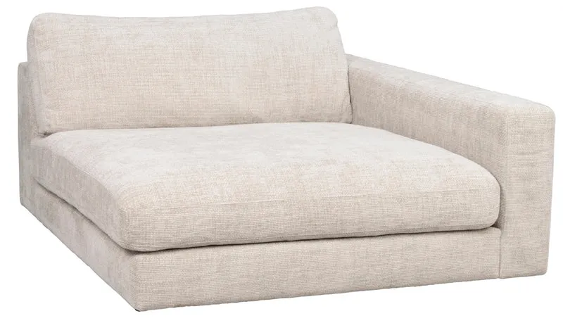 Chaiselongue Ecke, hellgrau