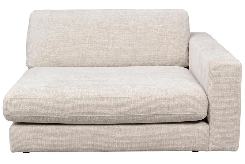 Chaiselongue Ecke, hellgrau