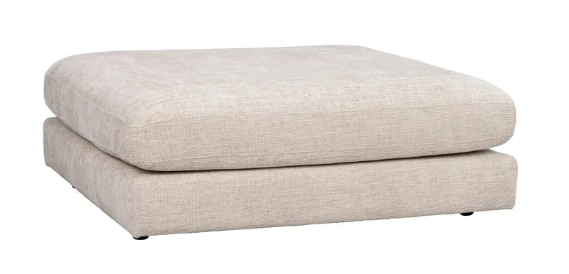 Loungesofa Modul Hocker, hellgrau