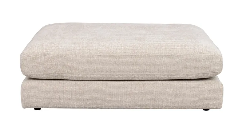 Loungesofa Modul Hocker, hellgrau