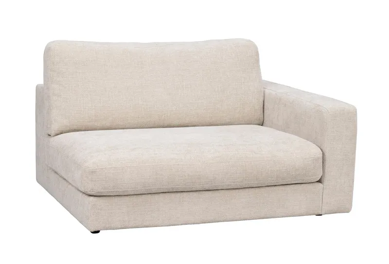Loungesofa Modul Ecke rechts, hellgrau