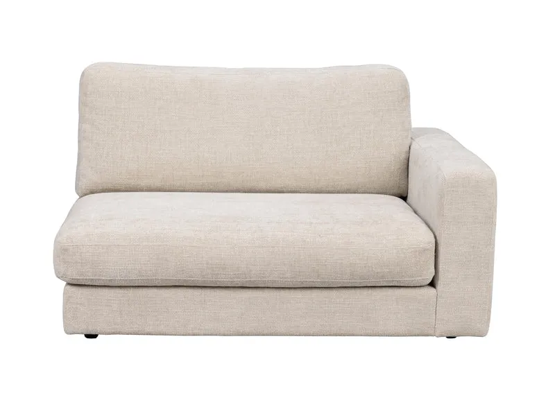 Loungesofa Modul Ecke rechts, hellgrau