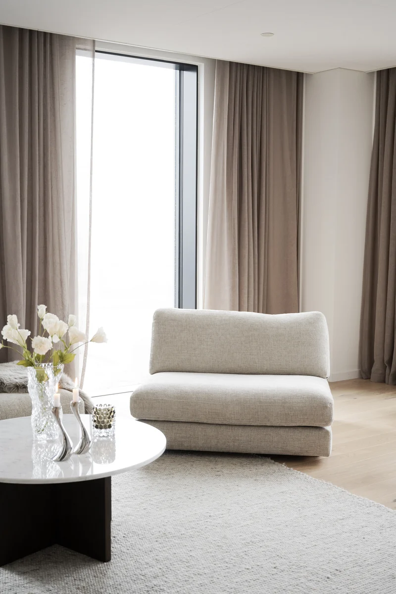 Loungesofa Modul, hellgrau