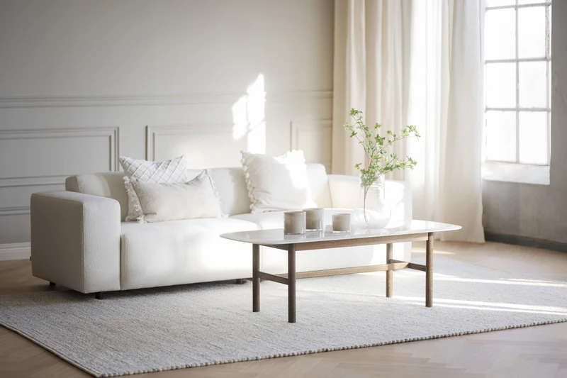 Lounge Sofa 3-Sitzer, ecru