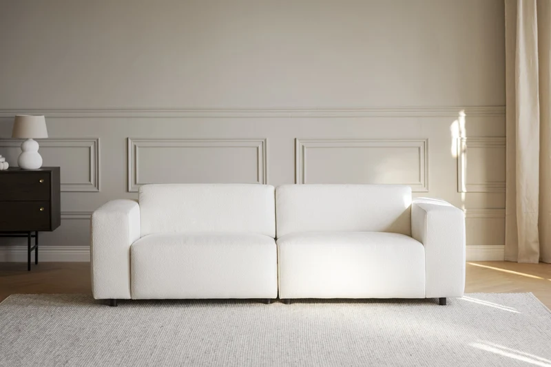 Lounge Sofa 3-Sitzer, ecru