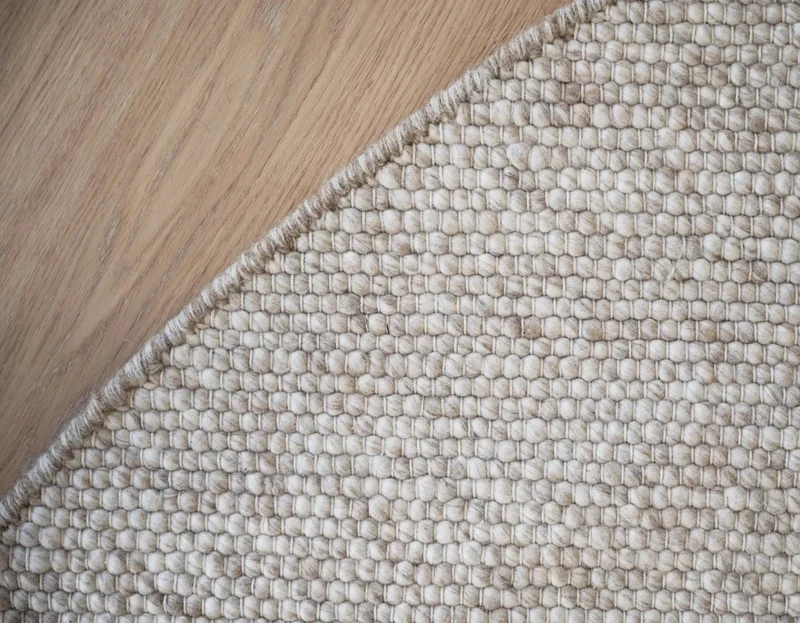 Wollteppich ø250cm, beige