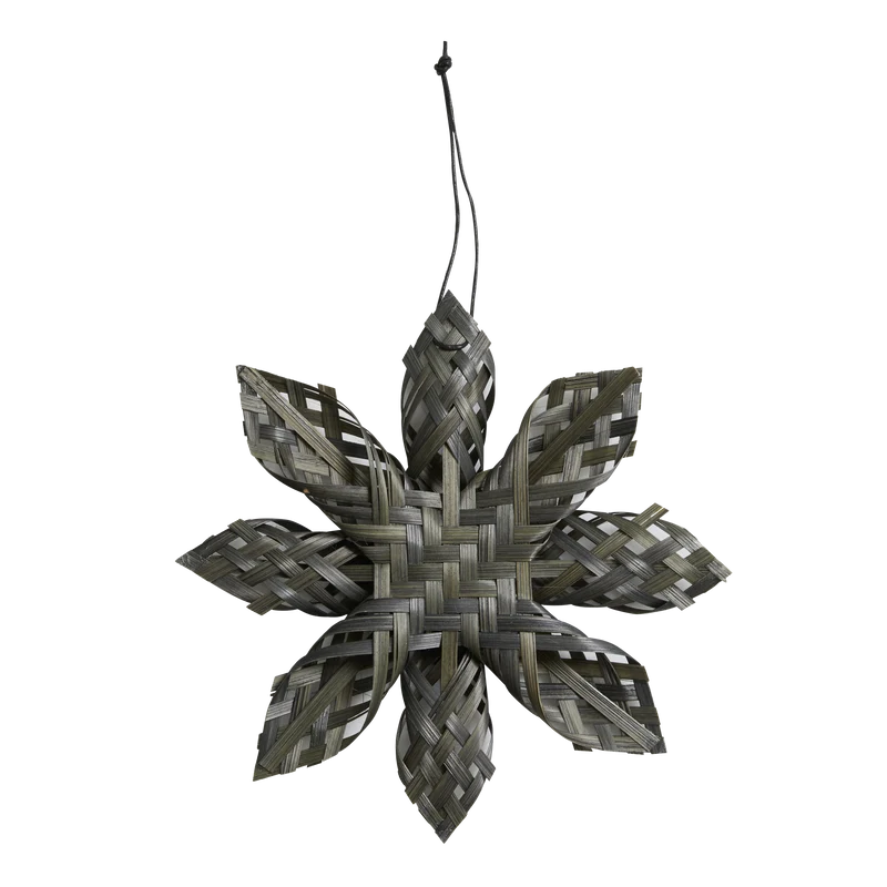 Baumschmuck Stern ø18cm, grau